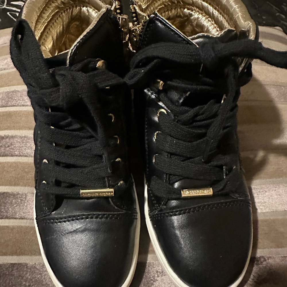 Michael Kors Black and Gold Kids Boots